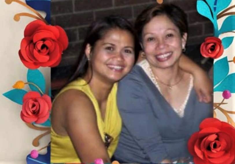 Jerrymay Banks with her mother