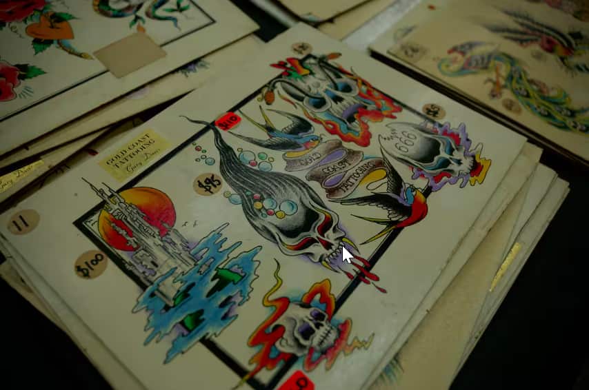 Tattoo historian and artist Rhys Gordon specialises in Japanese-style tattooing at his parlour in Queensland's Surfers Paradise..png