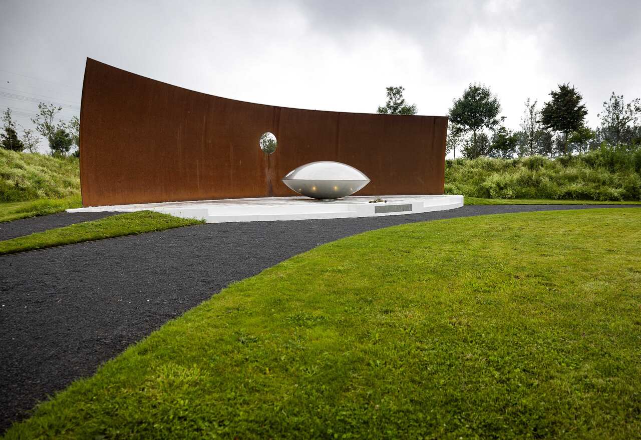MH17 monument in Vijfhuizen prepared for 10th anniversary of dowing of the flight