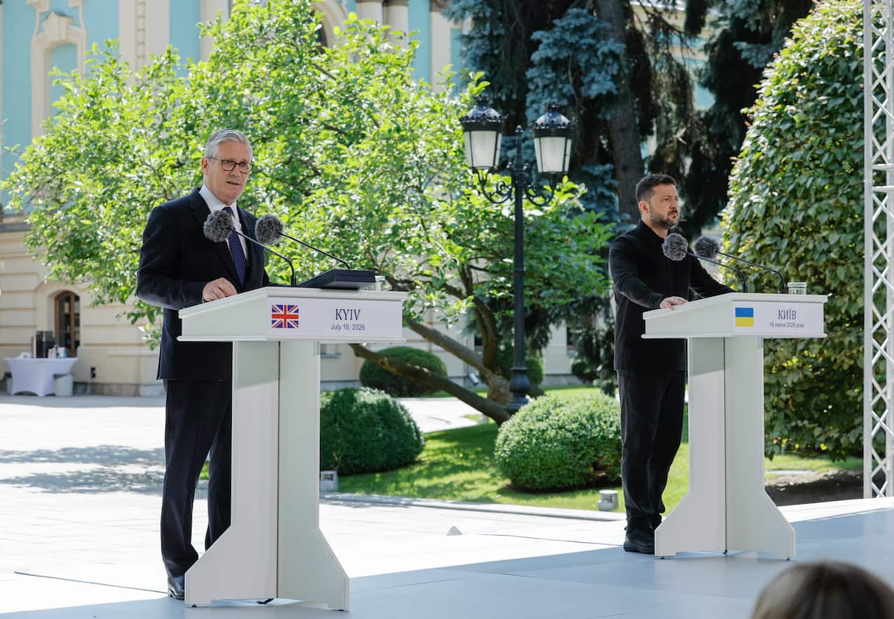British Prime Minister Keir Starmer visits Kyiv