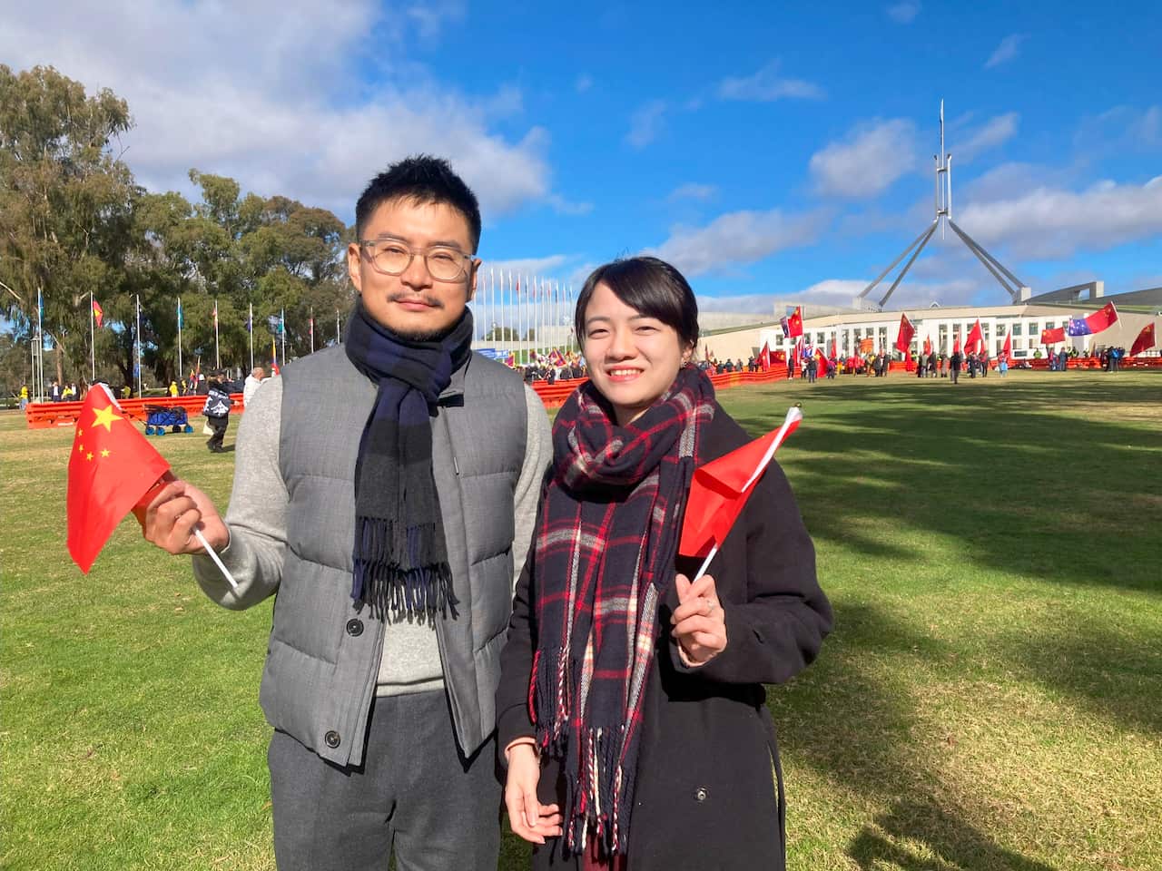 Li Qiang Canberra supporters