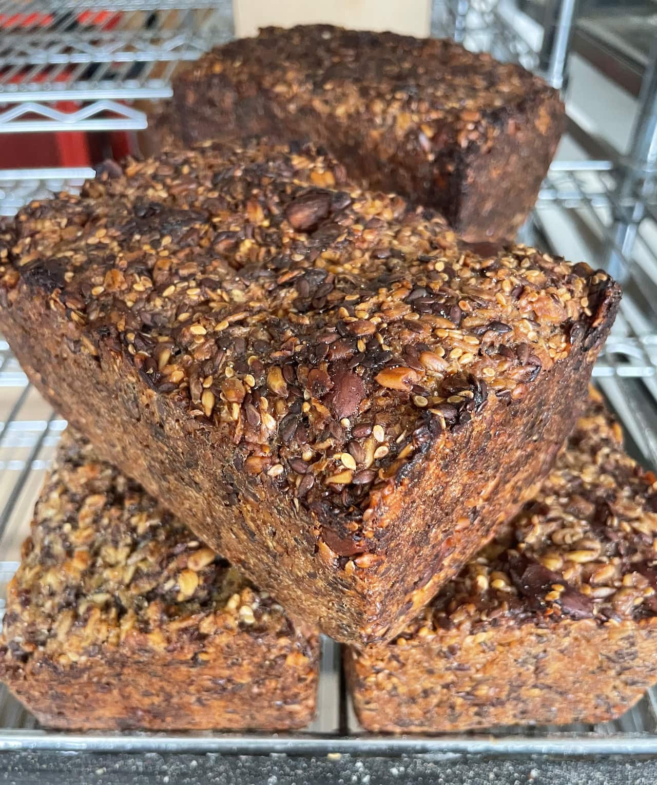 James' bread is made with house milled flour