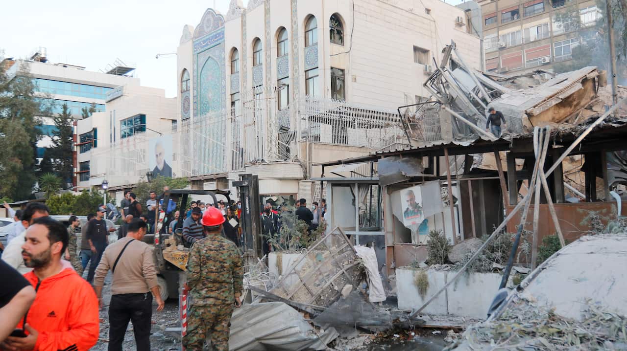 SYRIA IRANIAN CONSULATE STRIKE