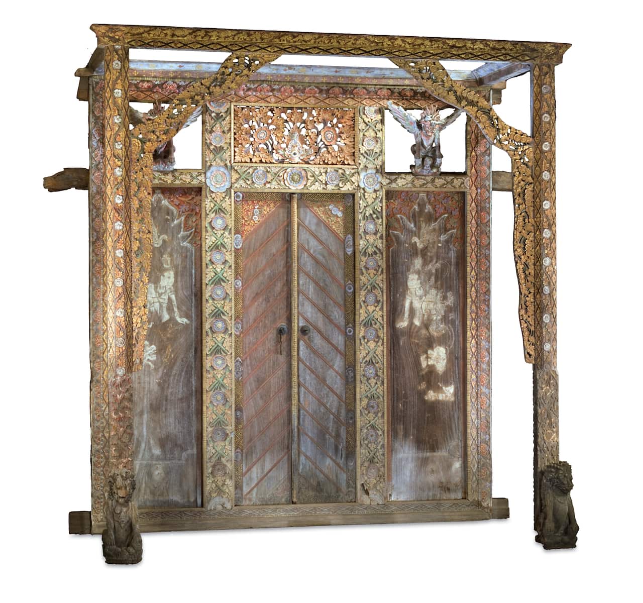 "Temple doors (pamedal)" [20115A28(a-c)], Indonesia, Bali