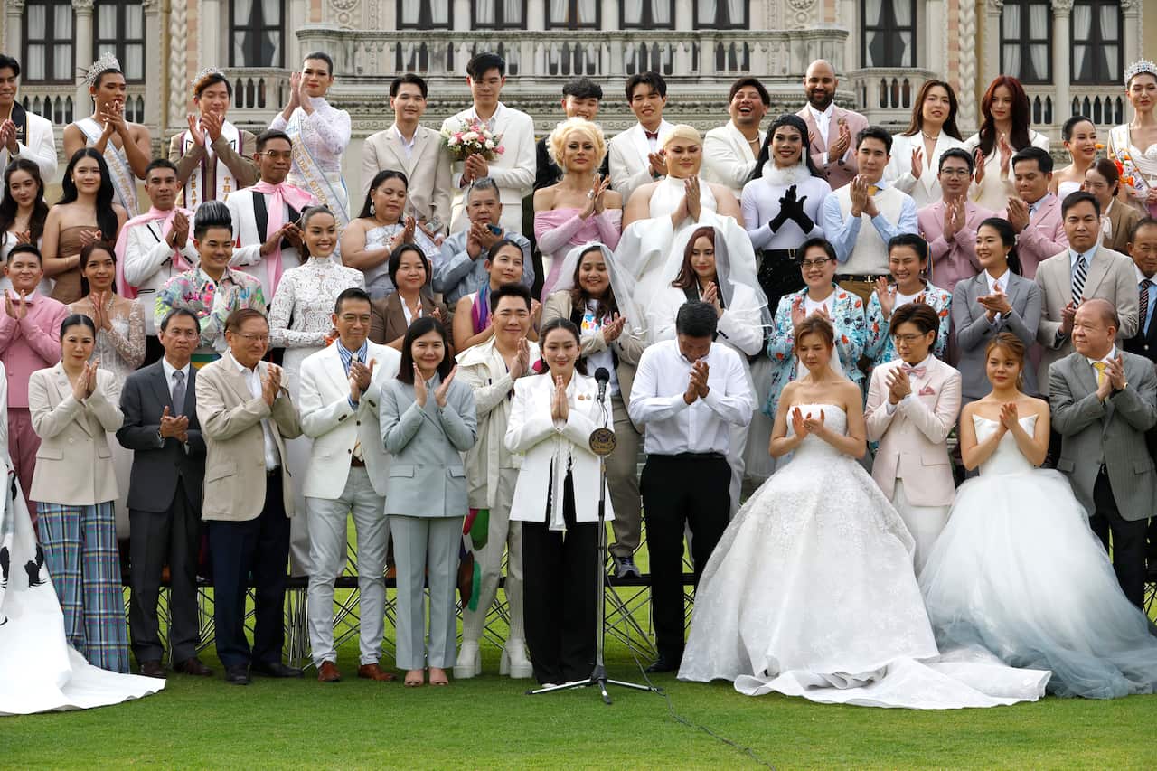 Promotion event in Thailand for legalizing marriage equality