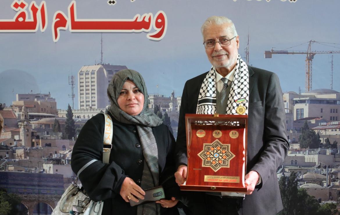 Fayez Hassani and his wife.
