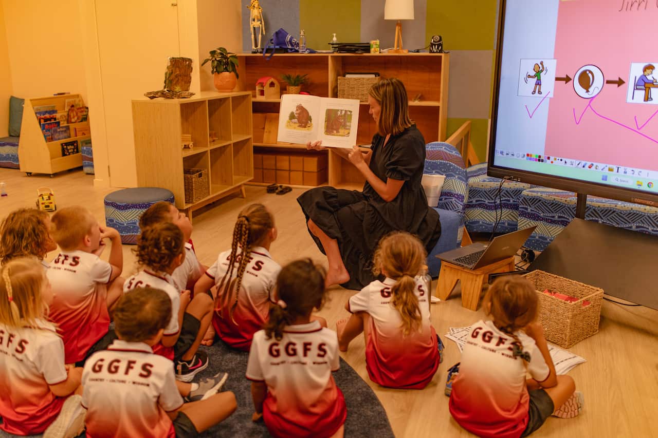 A classroon at The Gumbaynggirr Giingana Freedom School in New South Wales (NSW).