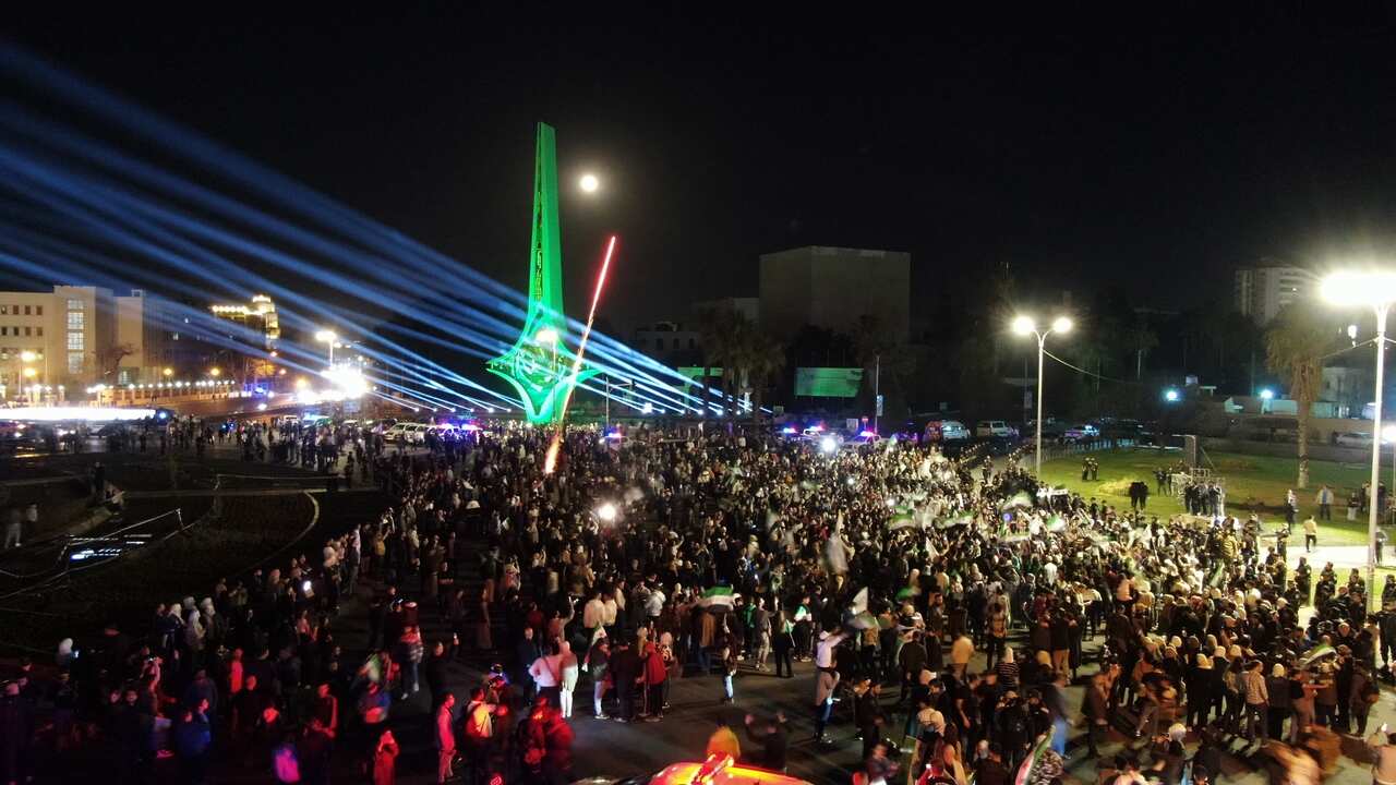 Celebration of the 14th anniversary of Syrian Revolution at Umayyad Square