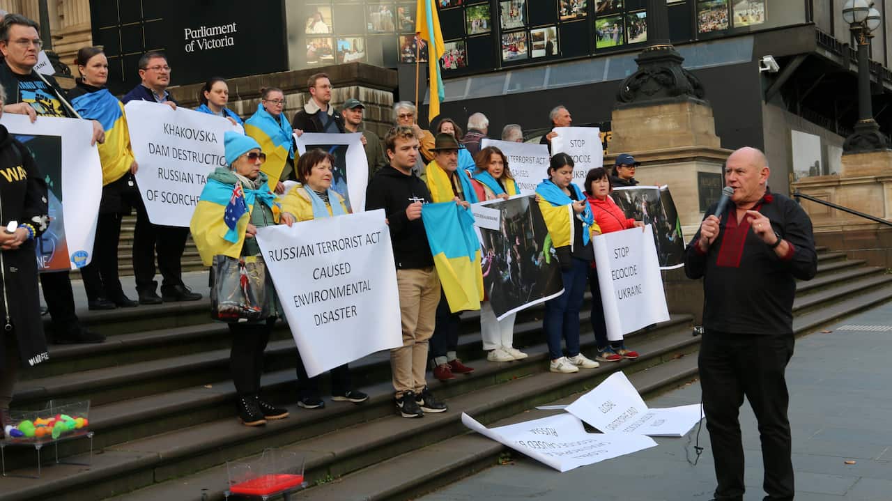 Ukrainian flashmobs in Australian cities. Melbourne, 9 June 2023. .JPG