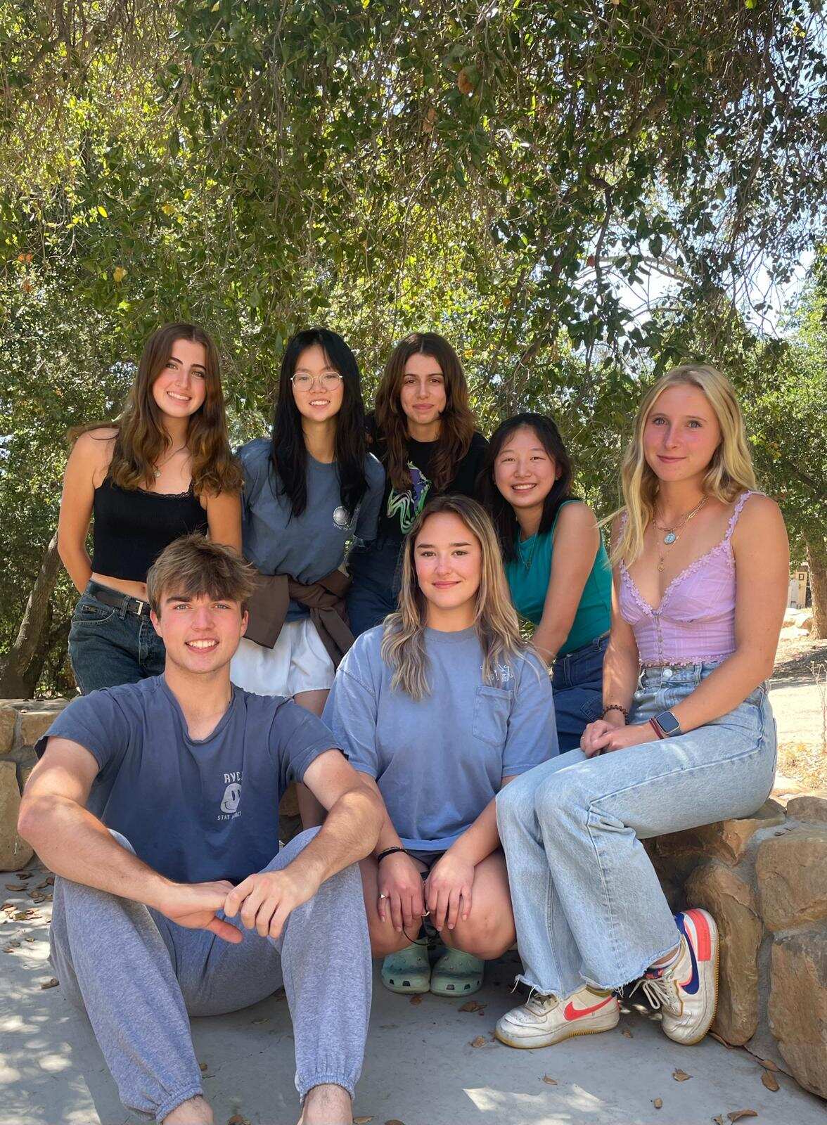 Grace (back row, second from left) with her classmates