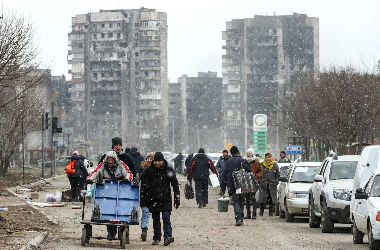 Ukraine: Humanitarian corridor from Mariupol, Ukraine