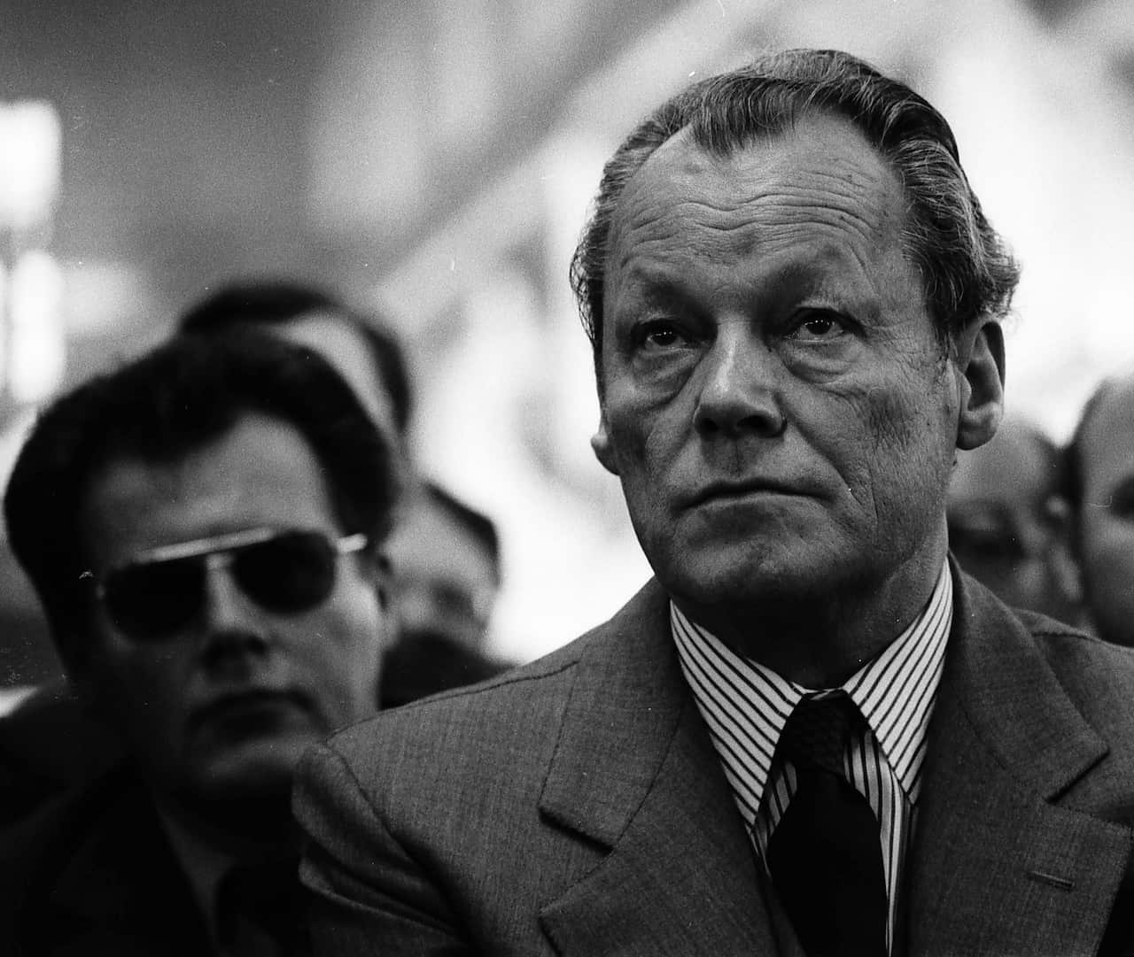Willy Brandt, Politiker, SPD, D - mit dem DDR-Spion Guenter Guillaume