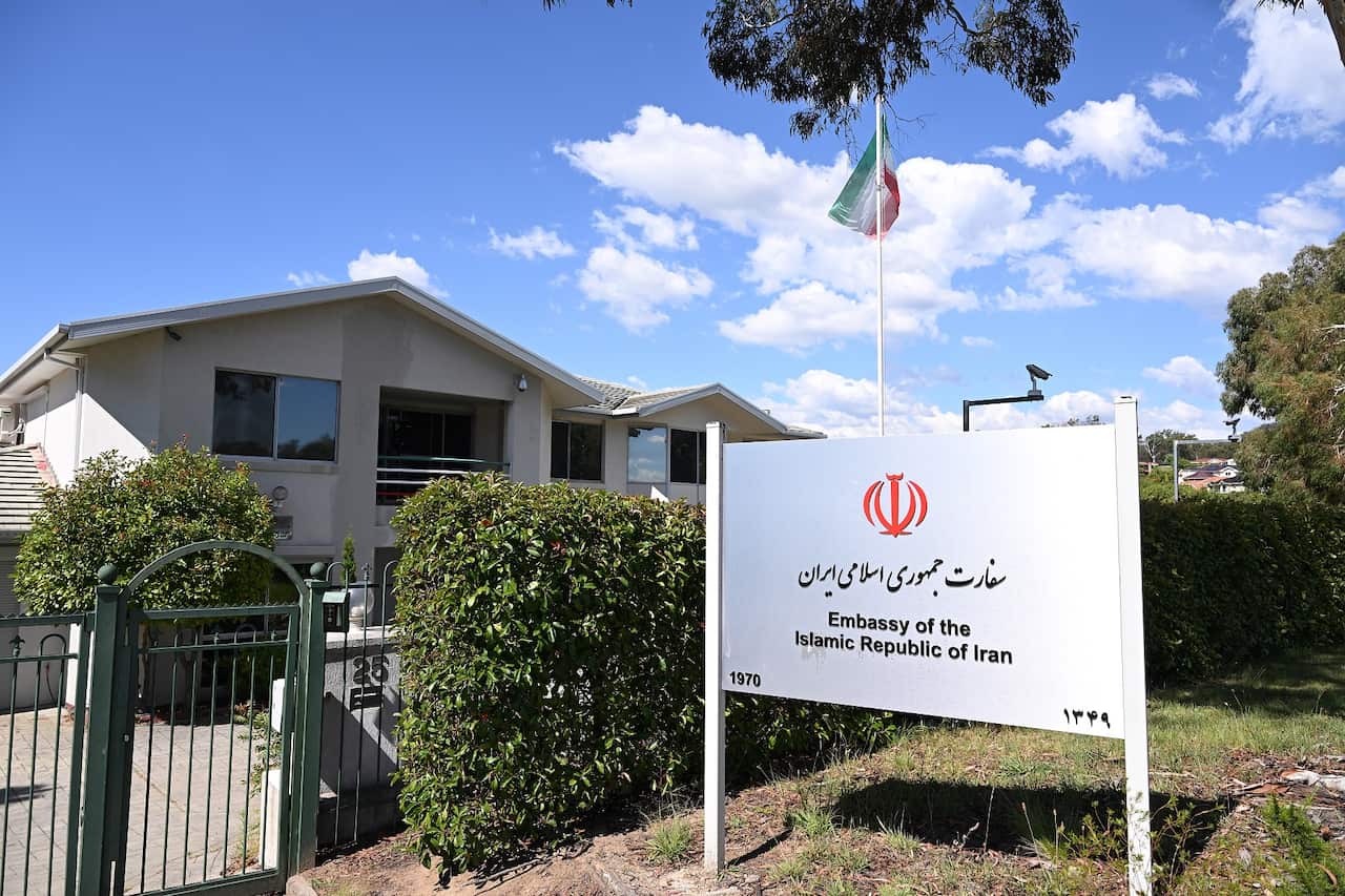 IRANIAN EMBASSY CANBERRA STOCK FILE