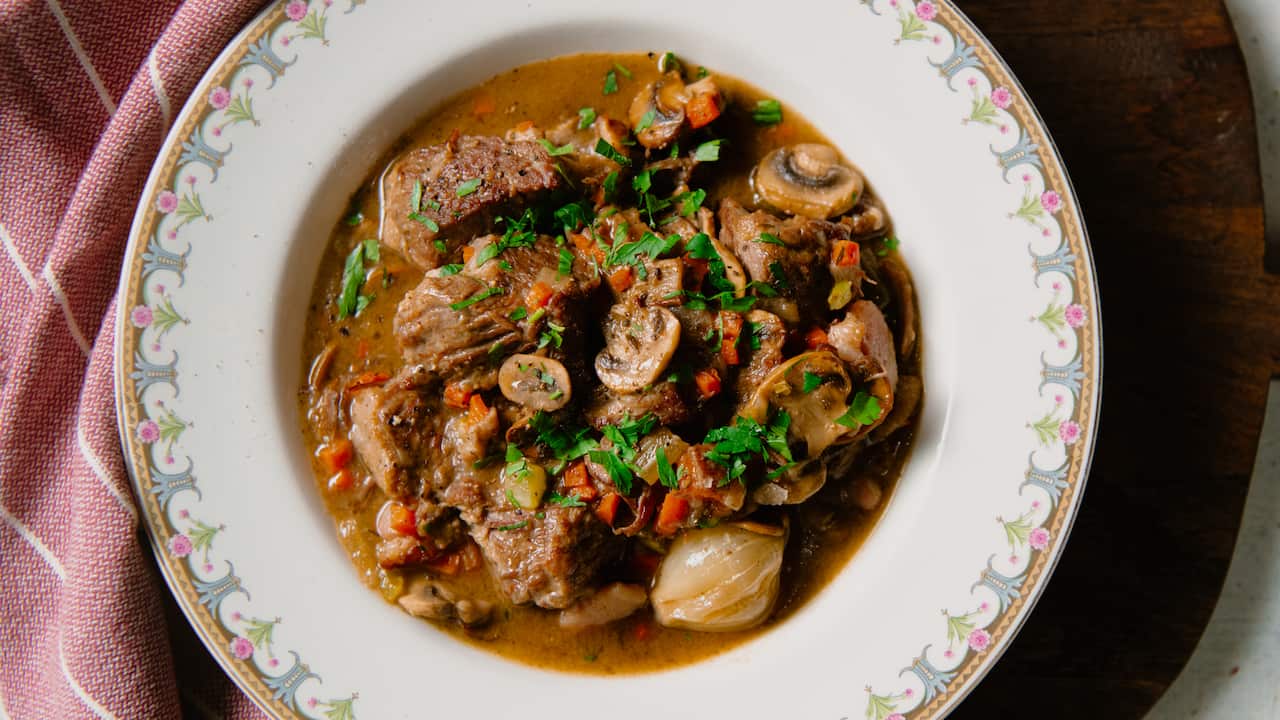 Boeuf bourguignon blanc