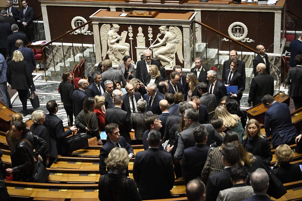 MPs discuss the pension reform on 16 March 2023. 