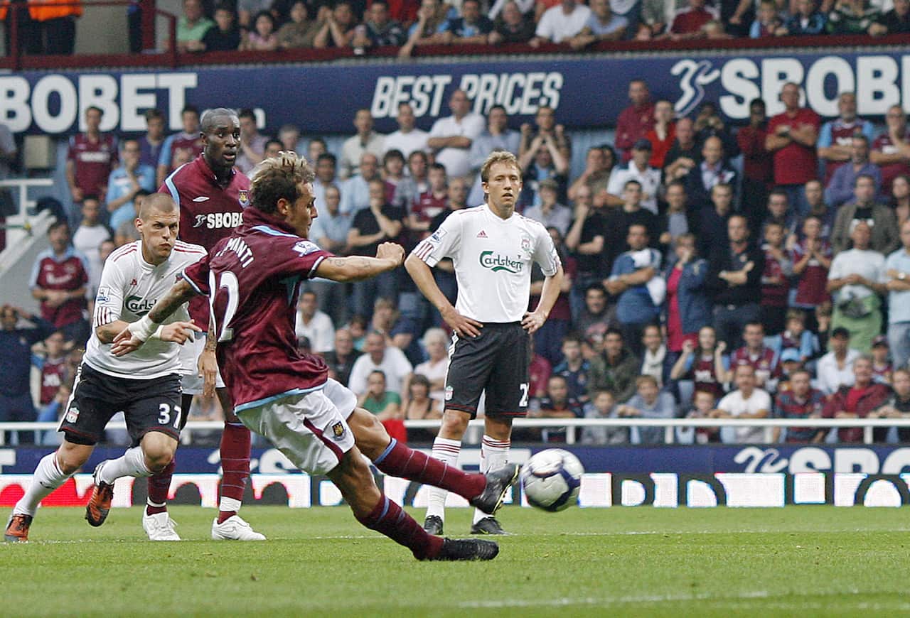 West Ham's Italian striker Alessandro Di