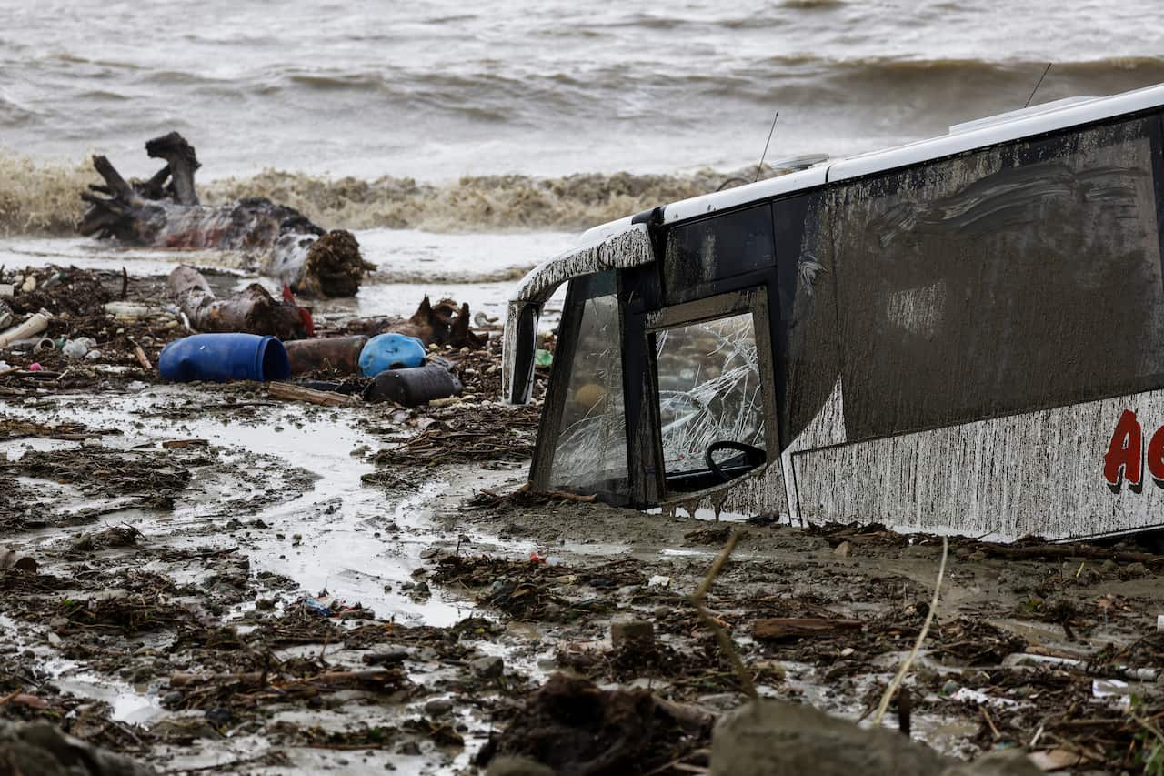 Landslide due to bad weather in Ischia