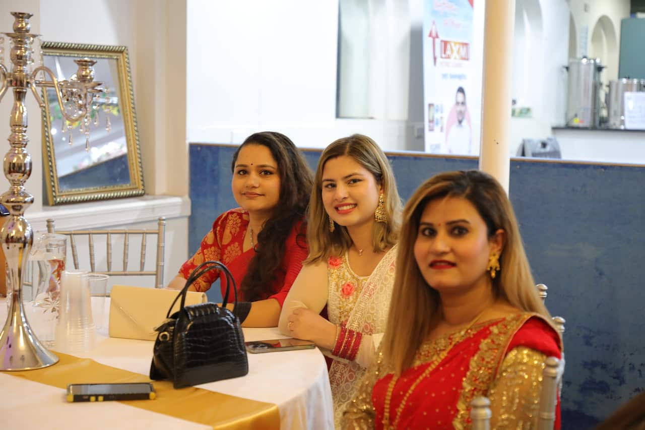 Attendees at the Teej event in Sydney.