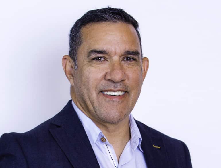 Robert Monaghan looks at the camera.