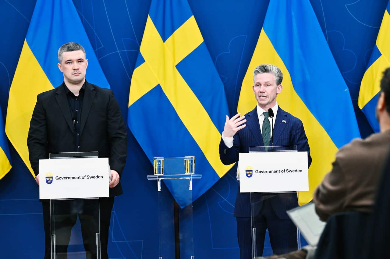 Ukraine's Minister of Defence Mykhailo Fedorov vists Sweden