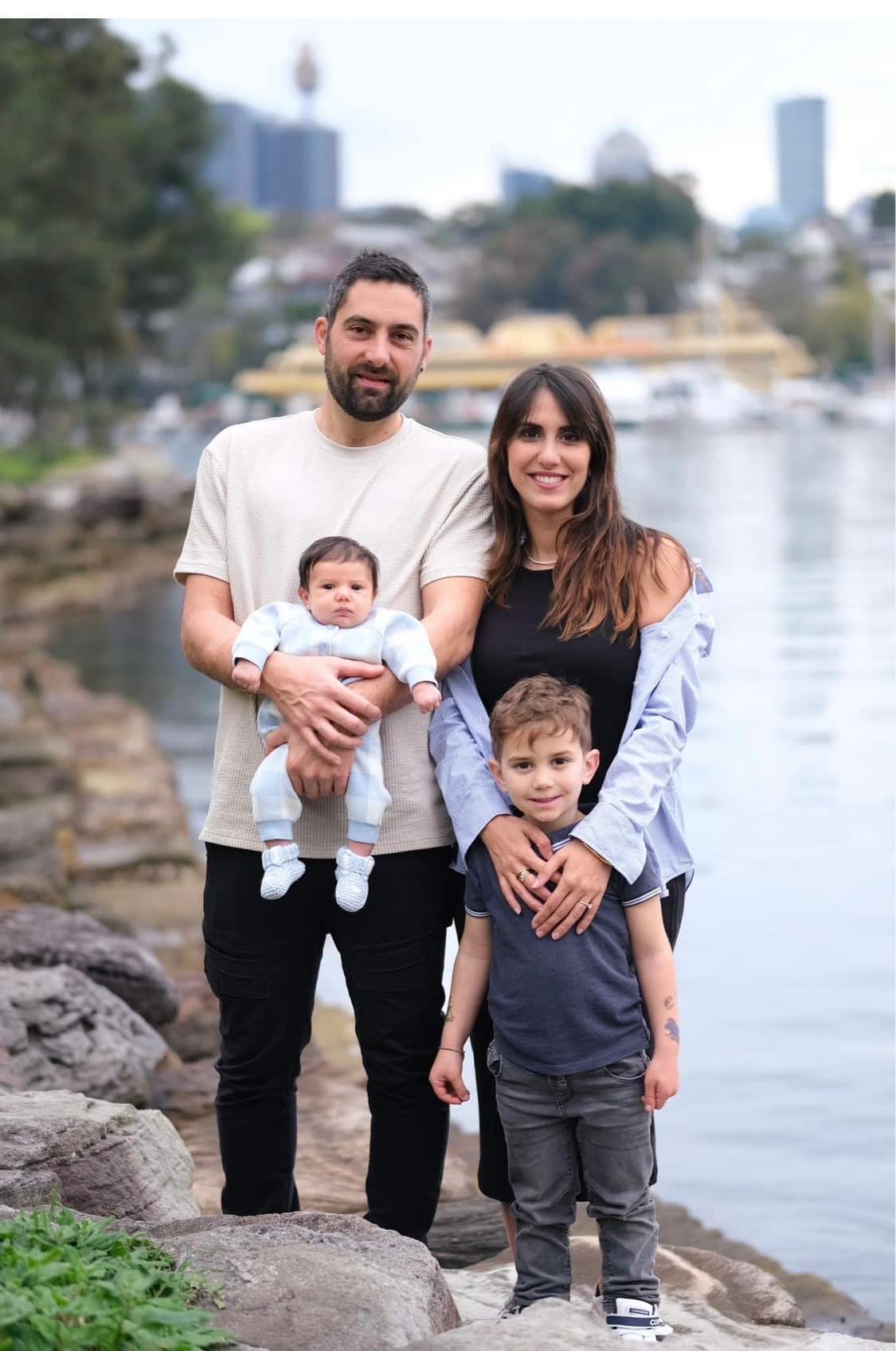 Francesca Furnari e la sua famiglia.