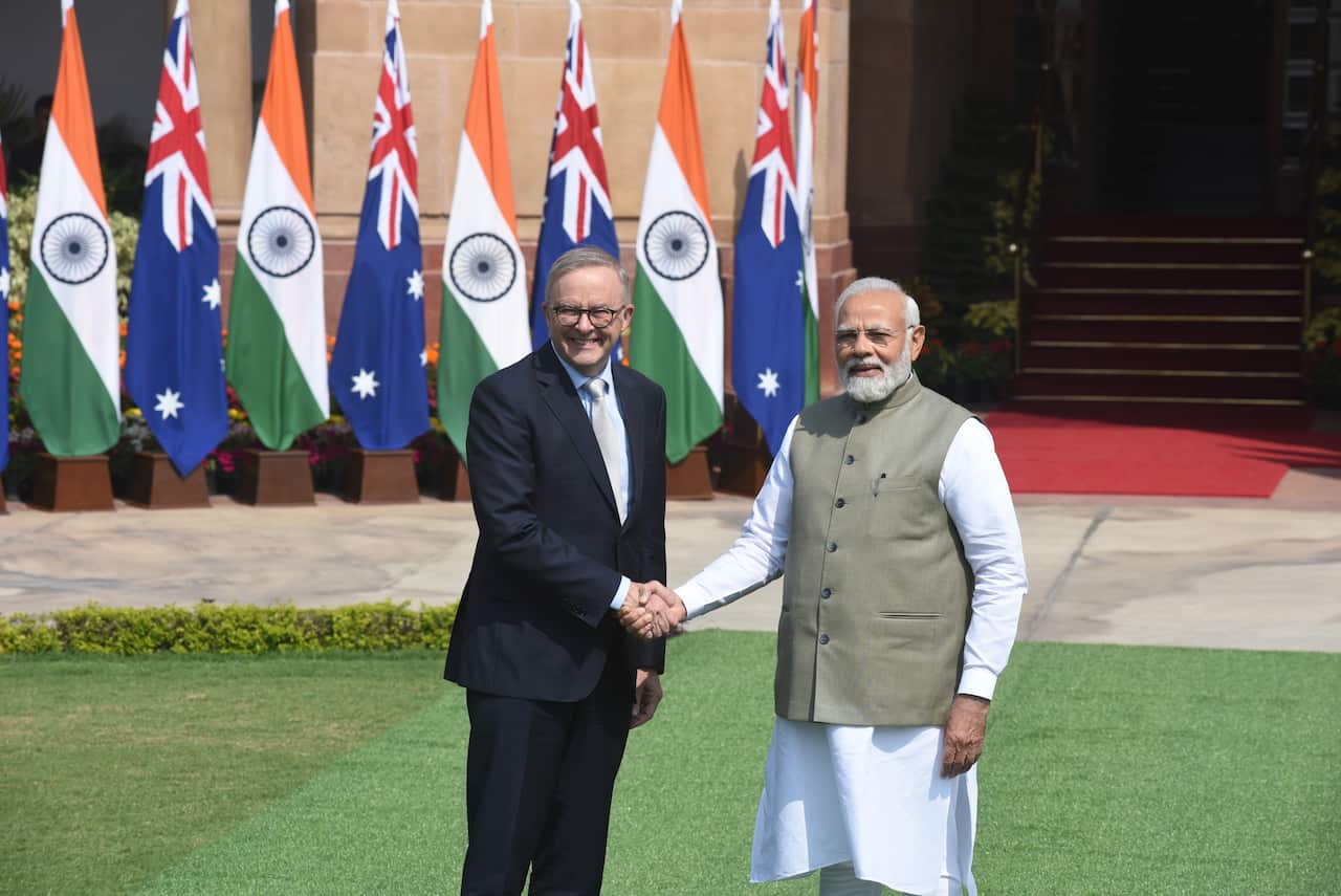 Two men shaking hands