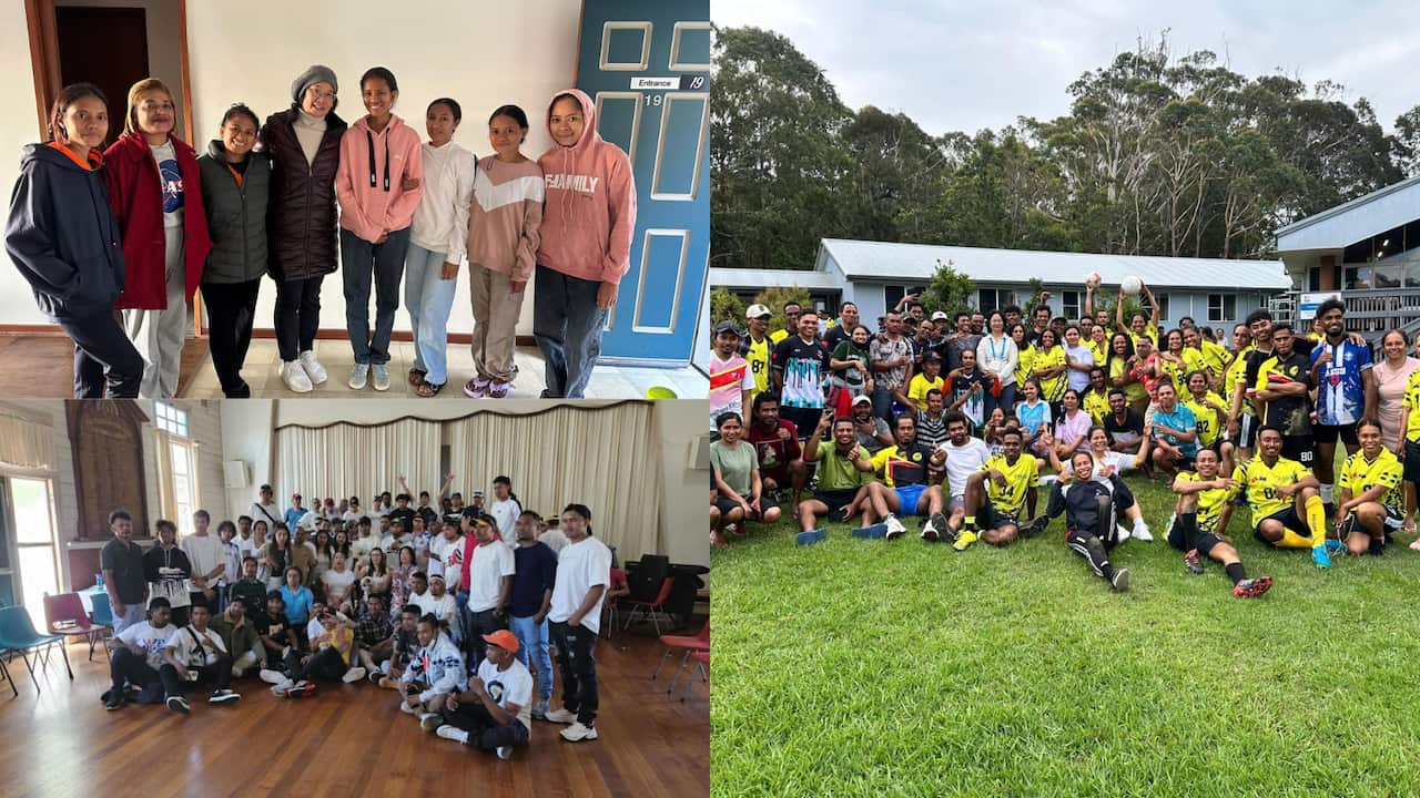 Carla Chung hamutuk ho traballadores Pacific ho Timor-Leste 