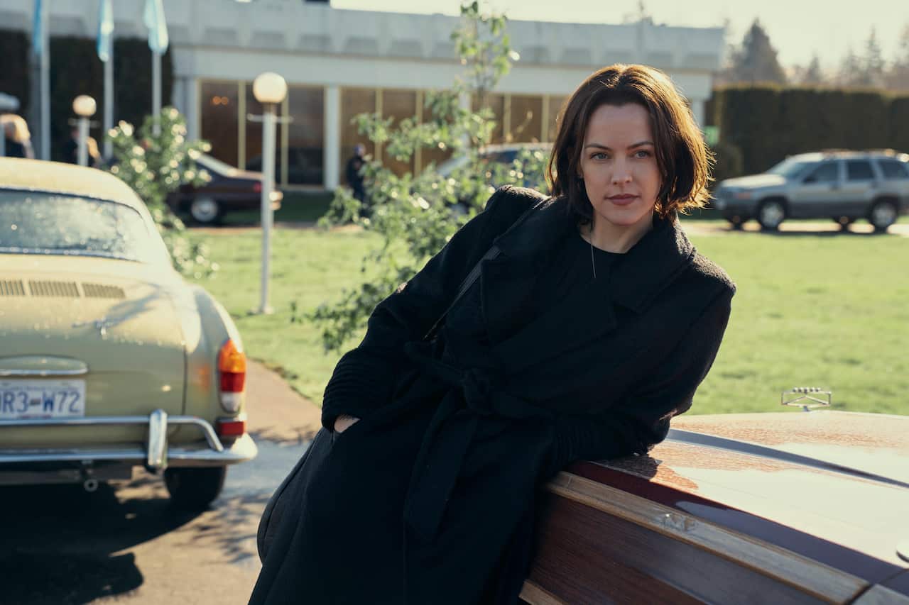 Riley Keough as Rebecca Godfrey in 'Under the Bridge'.