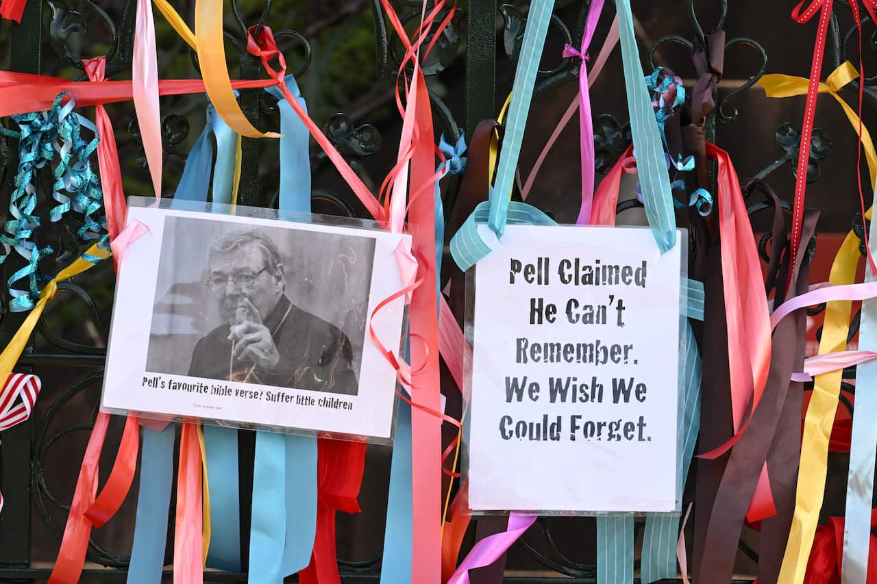 CARDINAL GEORGE PELL LYING IN STATE SYDNEY