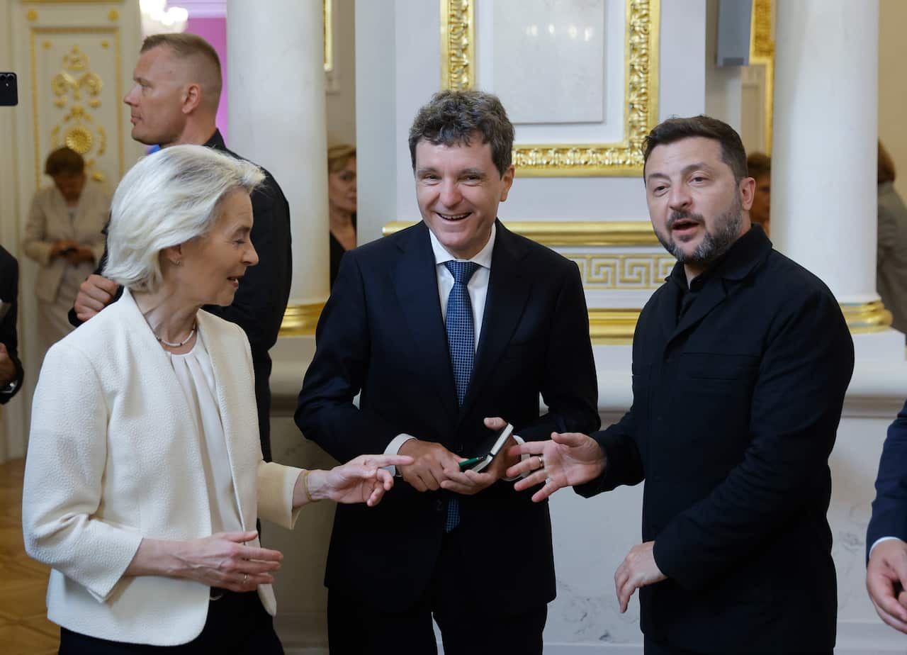 European Commission President Ursula von der Leyen visits Kyiv