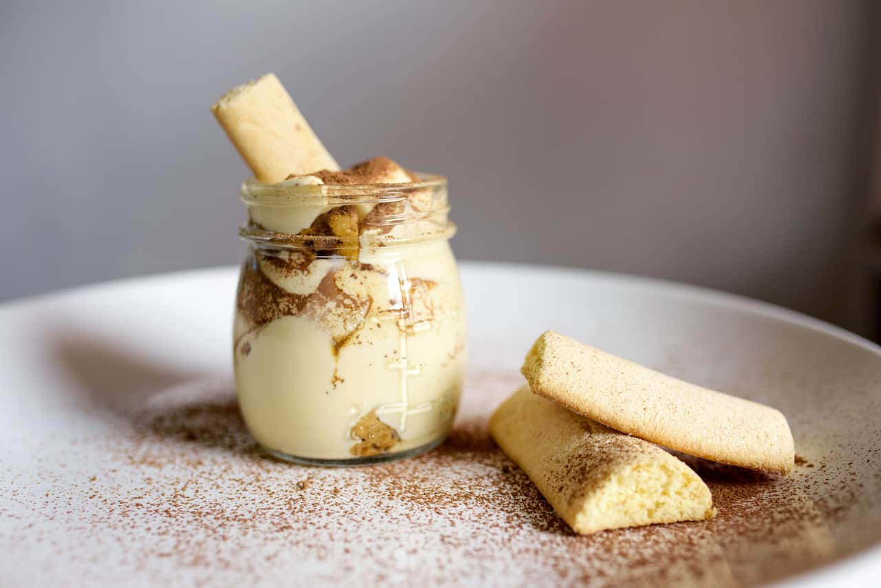 Tiramisu in a jar