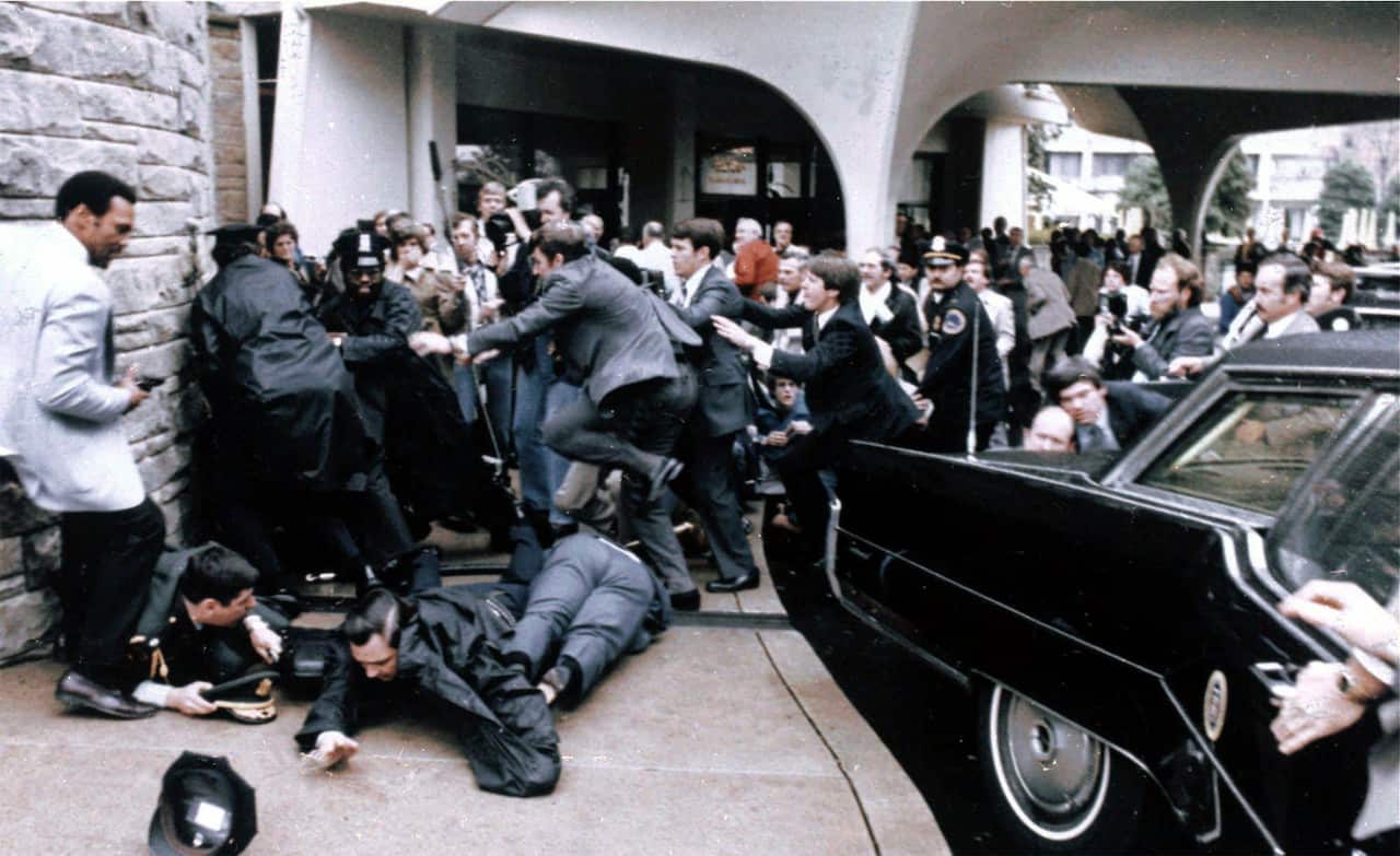 Historical attempted assassination of President Ronald Reagan