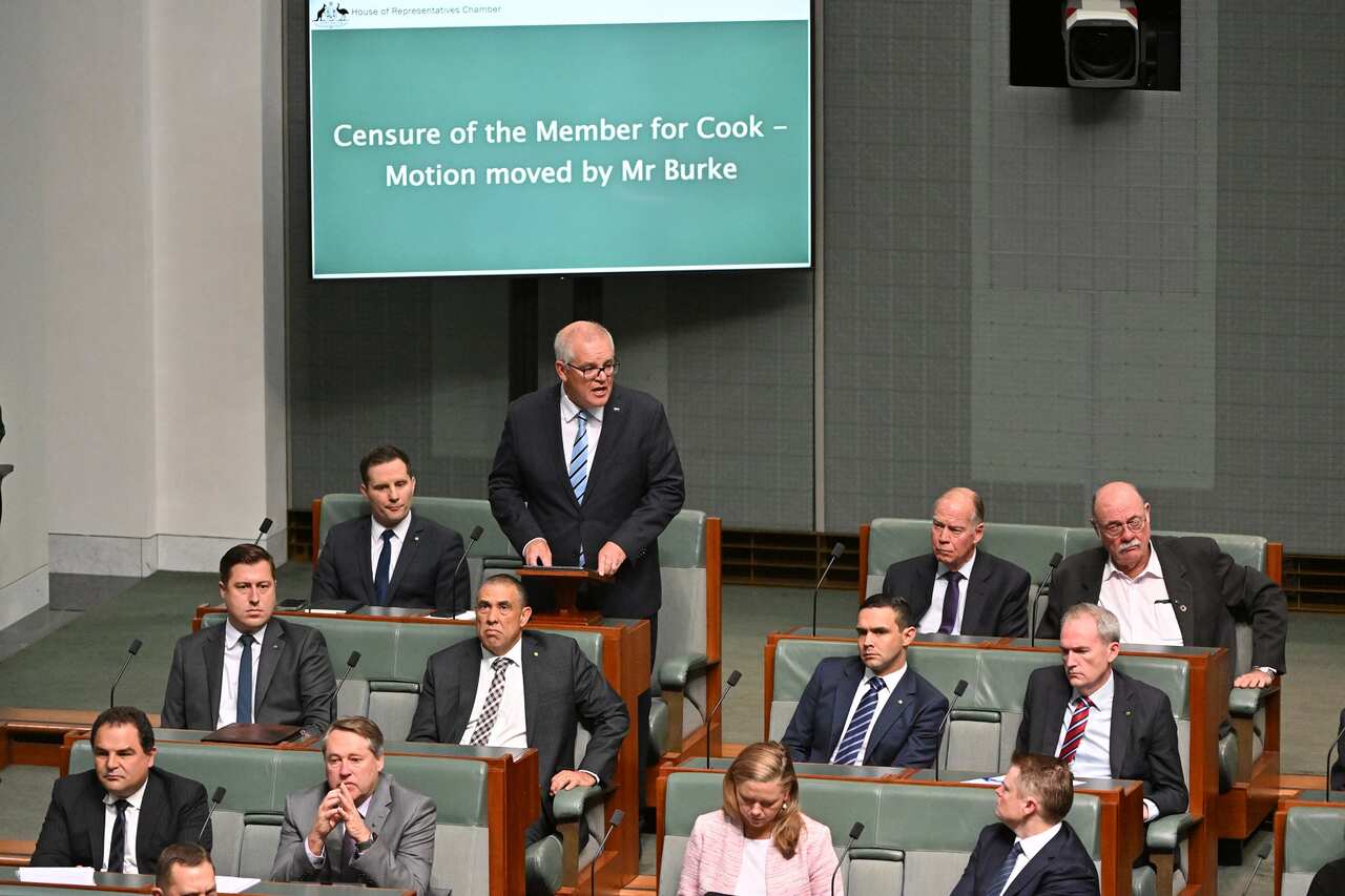 SCOTT MORRISON CENSURE MOTION