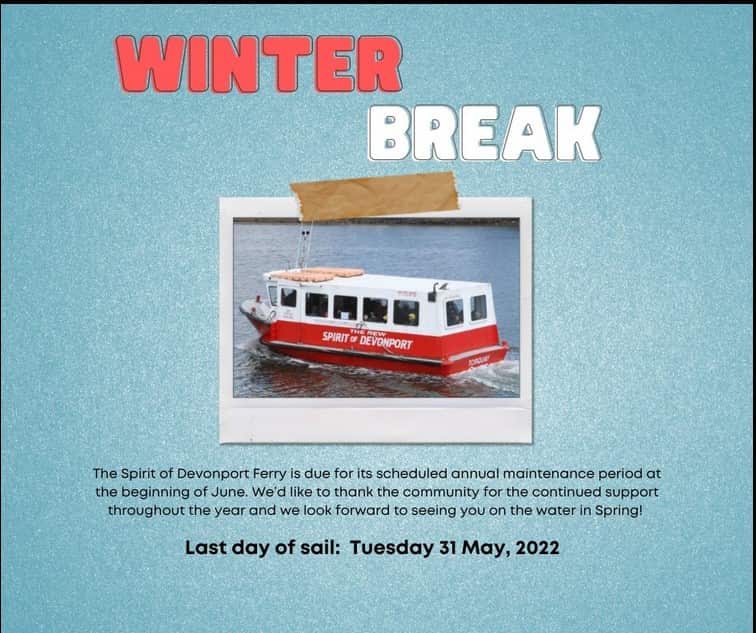 德文港渡輪服務近年冬季暫停,到9月才恢復。