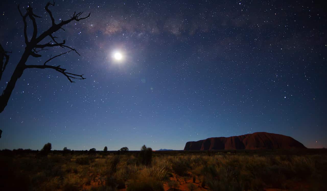 Uluru at night