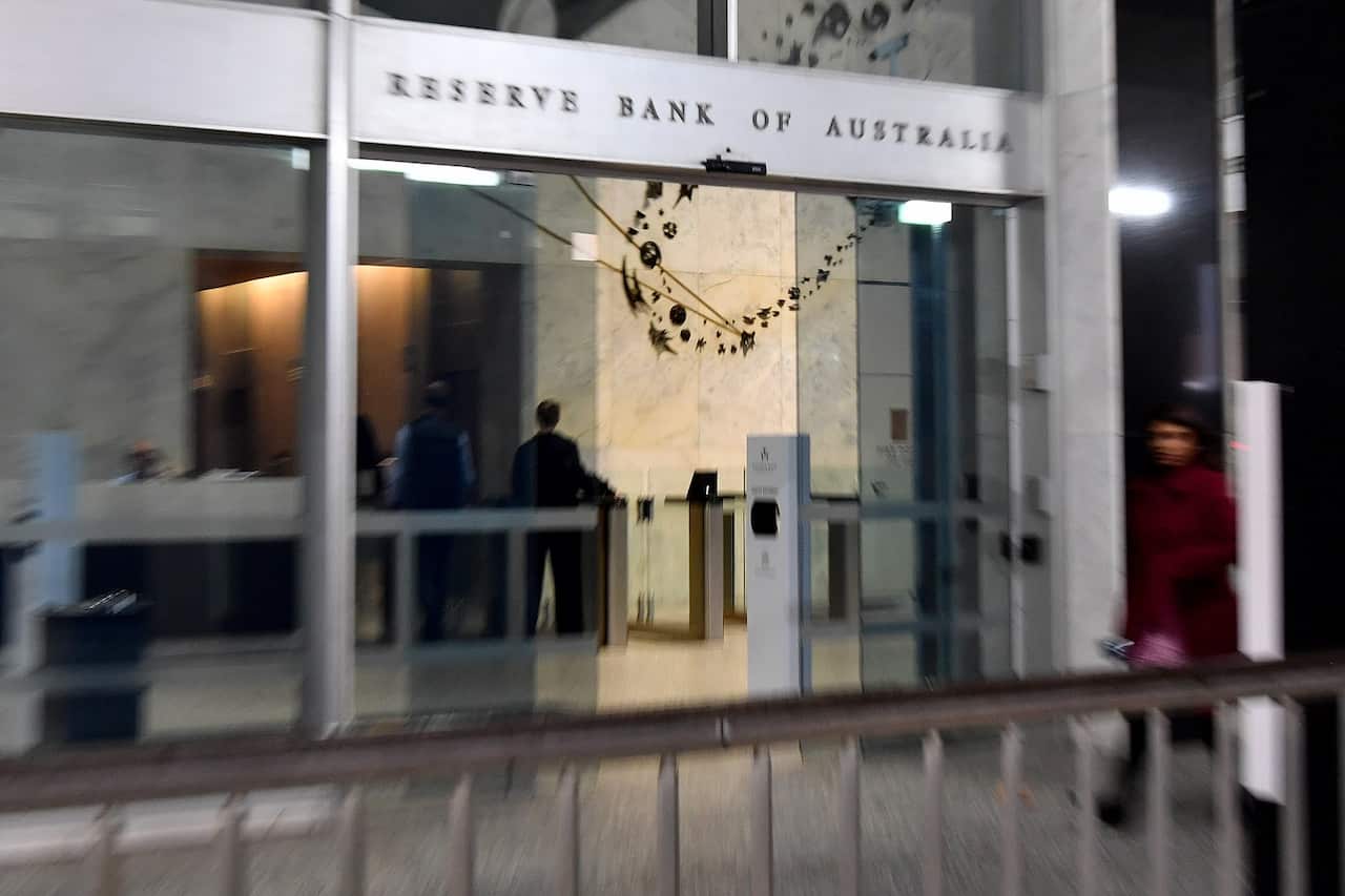 Shoppers enter an Australian supermarket.