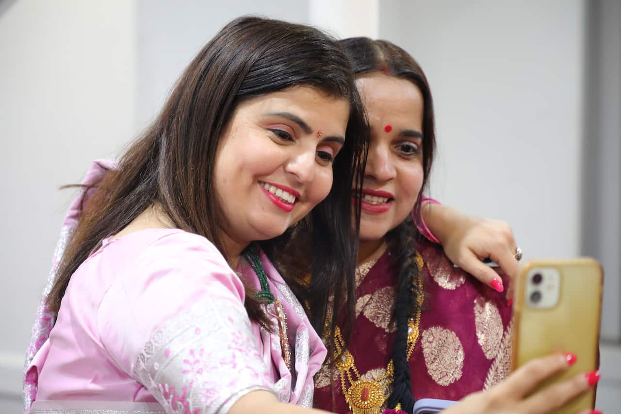Let's take some selfies! Glimpses from the Teej event in Sydney. 