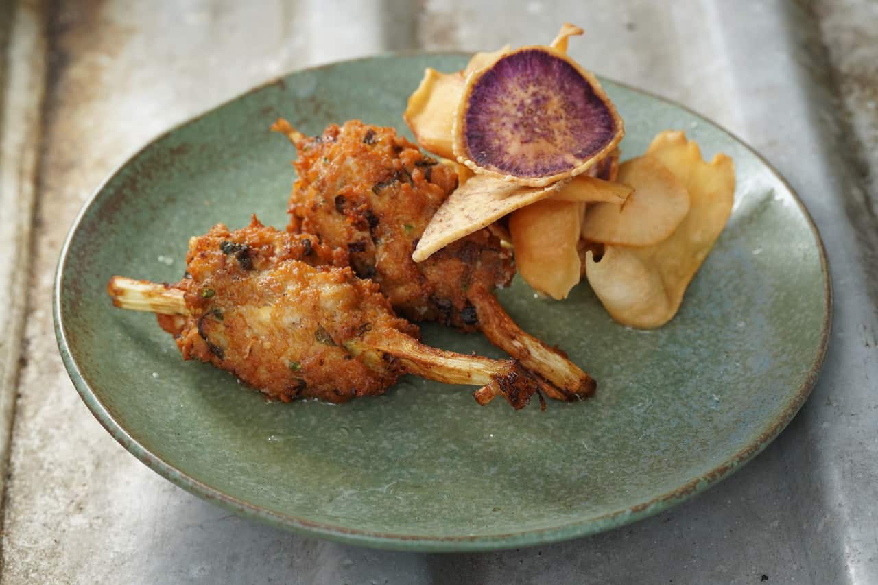 Lemon myrtle fish puffs