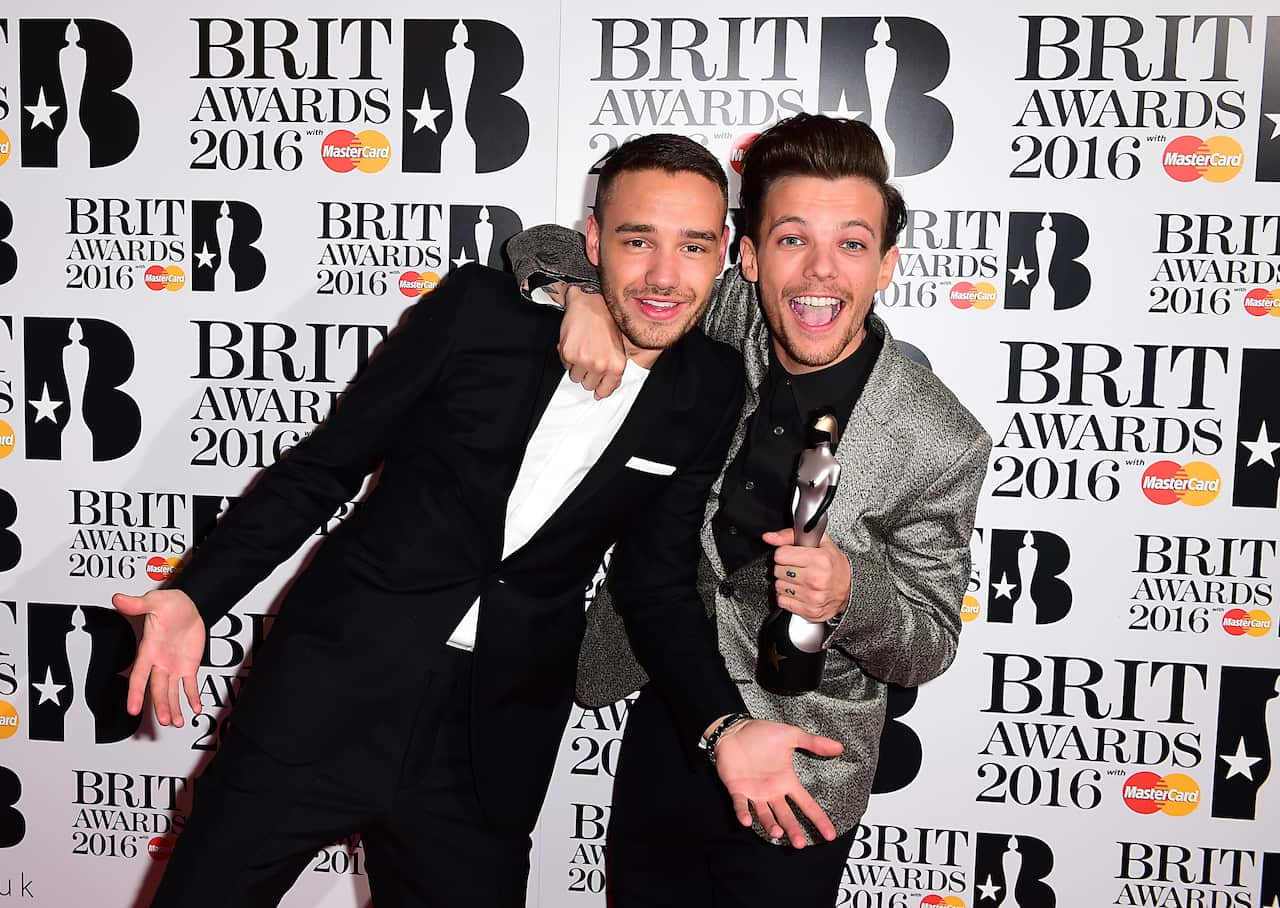 Liam Payne File photo dated 24/02/16 of Liam Payne (left) and Louis Tomlinson (right) at the 2016 Brit Awards.