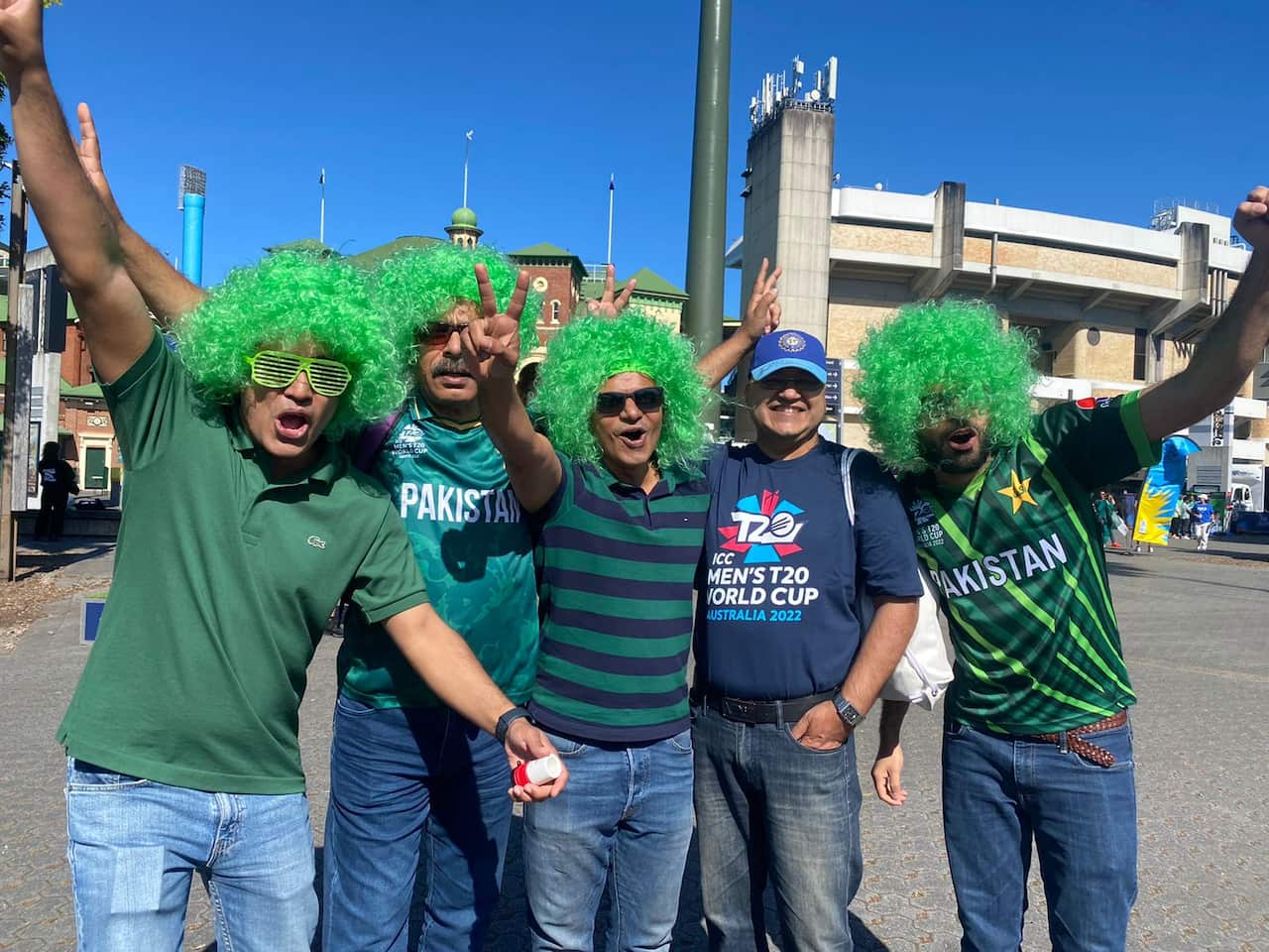 Pakistani fans after their team's win in Semi-final.