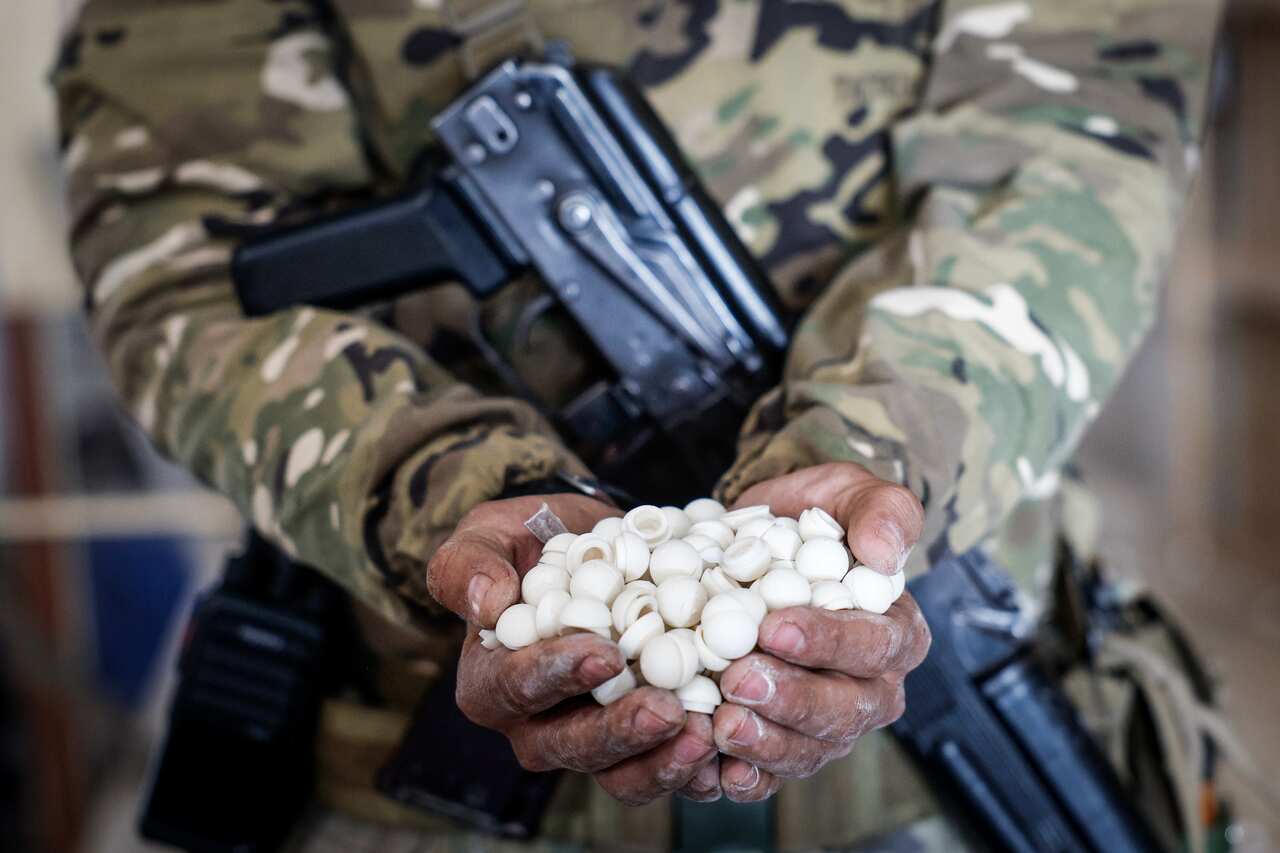 Illicit drug captagon discovered inside Syrian warehouses