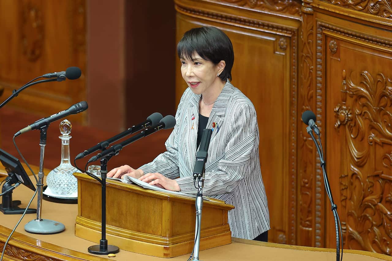 JPN: Prime Minister Sanae Takaichi is asked questions by representatives of each party