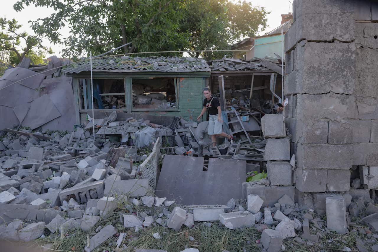 Rescue Worker After Russian Aerial Attack - Kharkiv