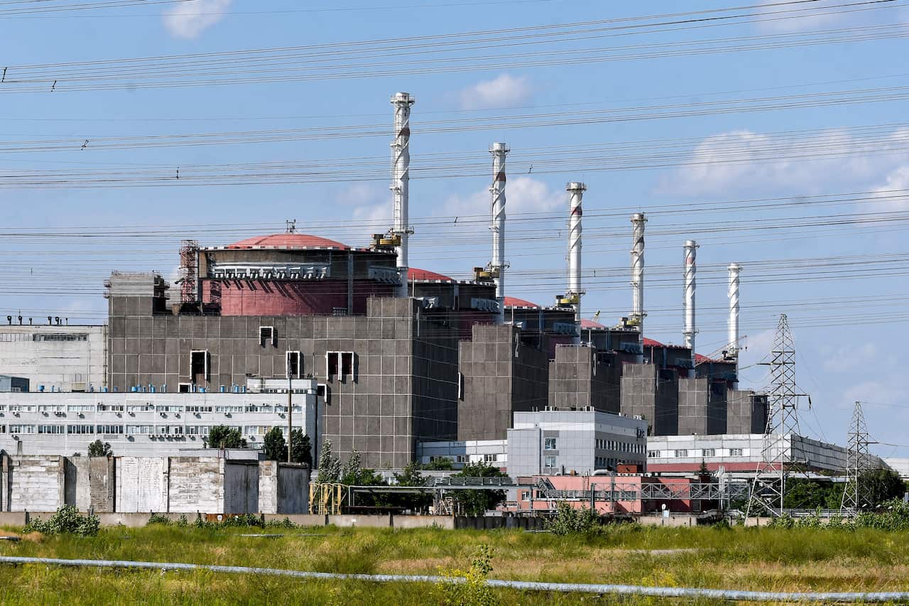The Zaporizhzhia nuclear power plant in Ukraine.