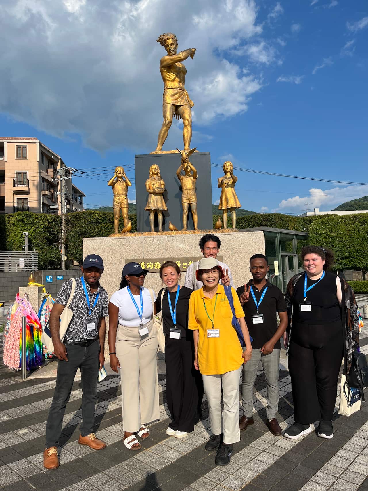 Simon Liu with the other participants in Japan