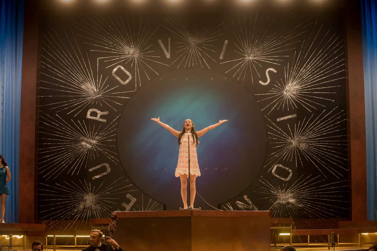 Carolina Yuste as Massiel in 'The Song Contest'.