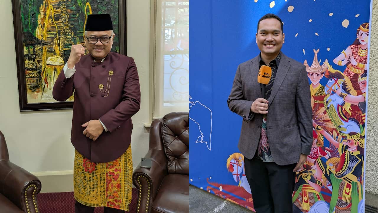 L-R: Indonesian Consul-General for Victoria and Tasmania Yohannes Jatmiko Heru Prasetyo and Dr Jonathan Hasian Haposan.