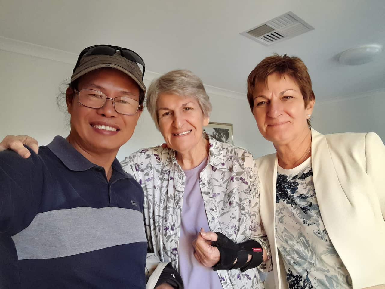 Amangpintor with his foster family in Australia | Credit: Elito Circa