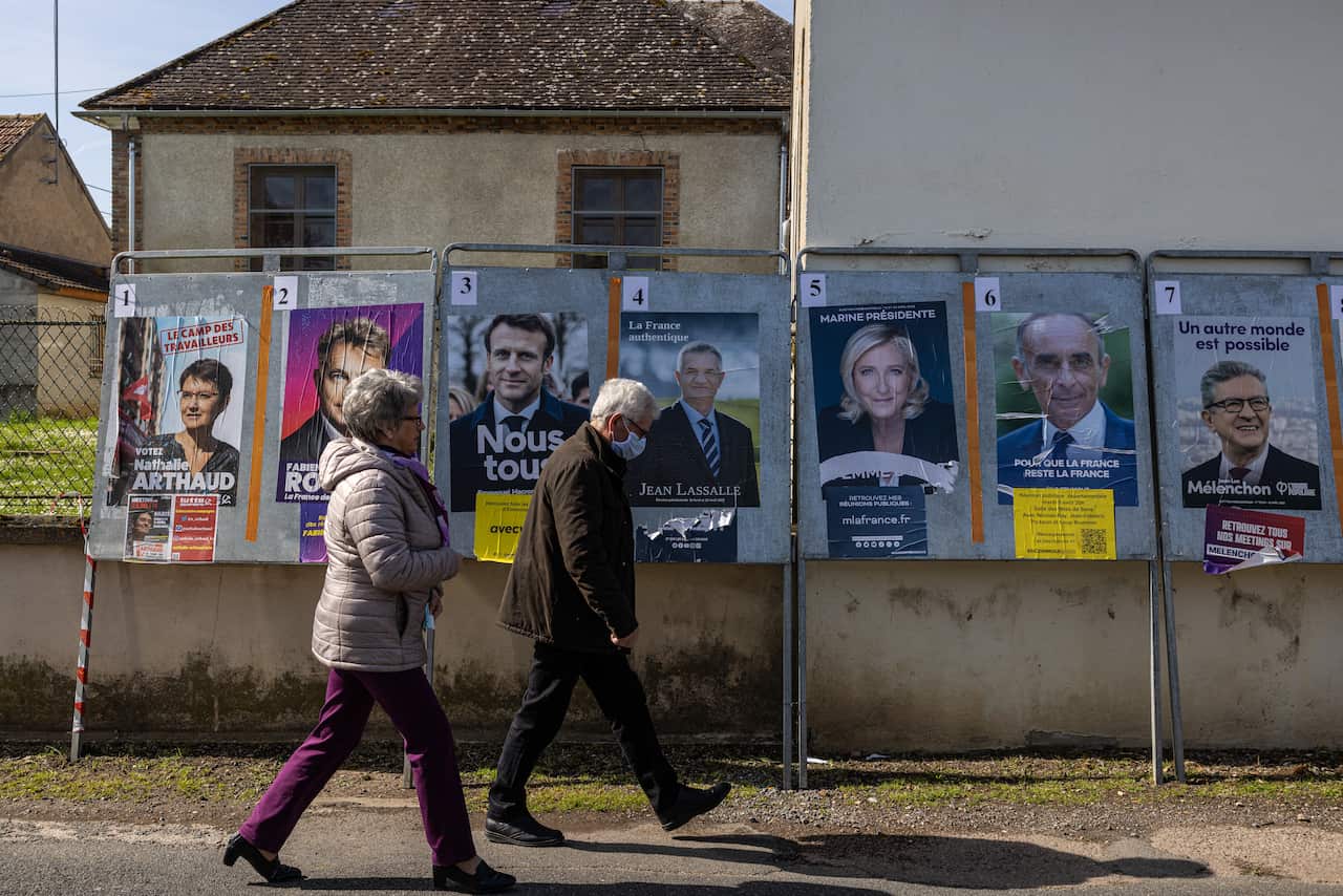 French Voters Cast Their Ballots In The First Round Of Presidential Elections