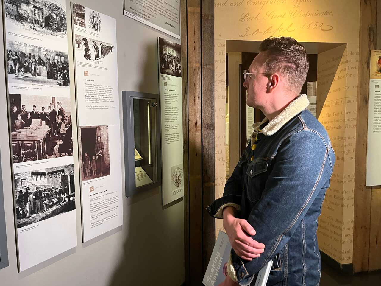 Danijel Malbasa at the Immigration Museum. 